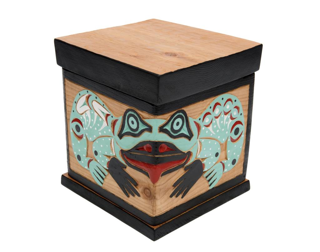 Indigenous Eagle / Frog Steam Bent Box