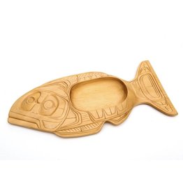 Natural Cedar Halibut Bowl (Kwak'waka'wakw)