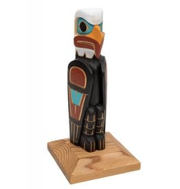 CUSTOM ORDER  Eagle Model Totem Pole  (Squamish)