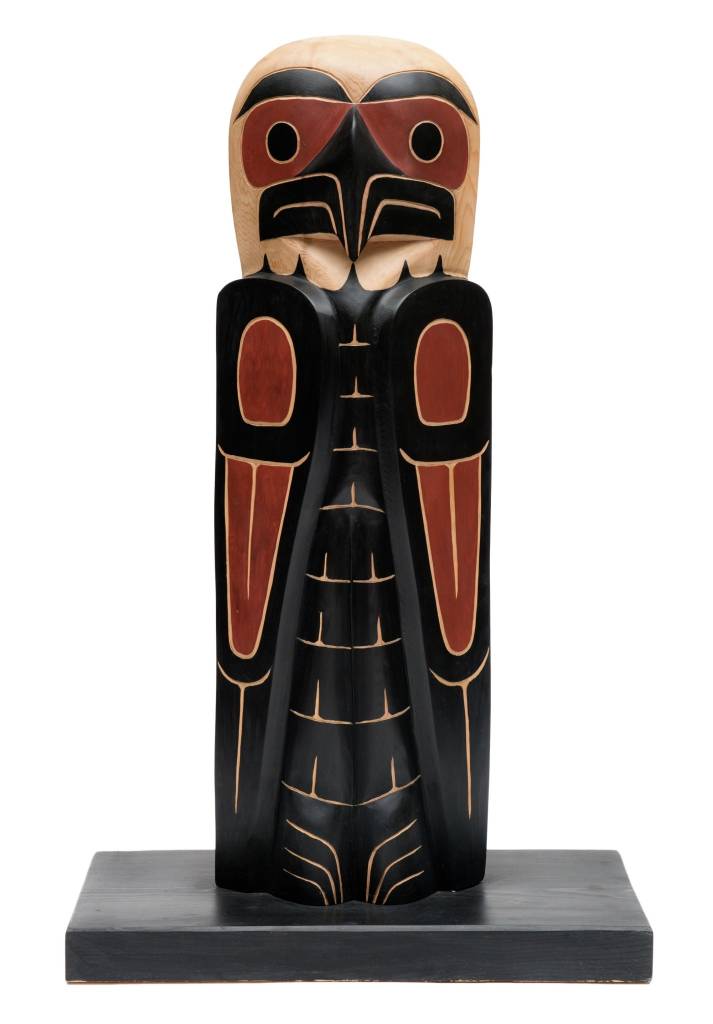 SOLD  3' Coast Salish Eagle Pole