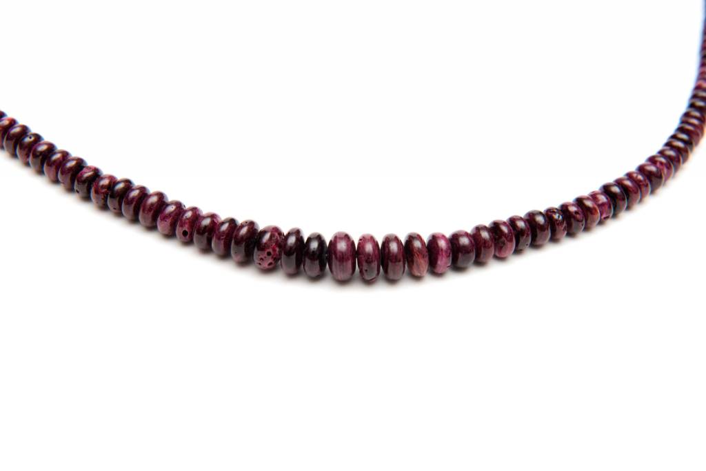Purple Spiney Oyster Bead Necklace