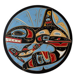 SOLD  Orca Mother and Child Panel