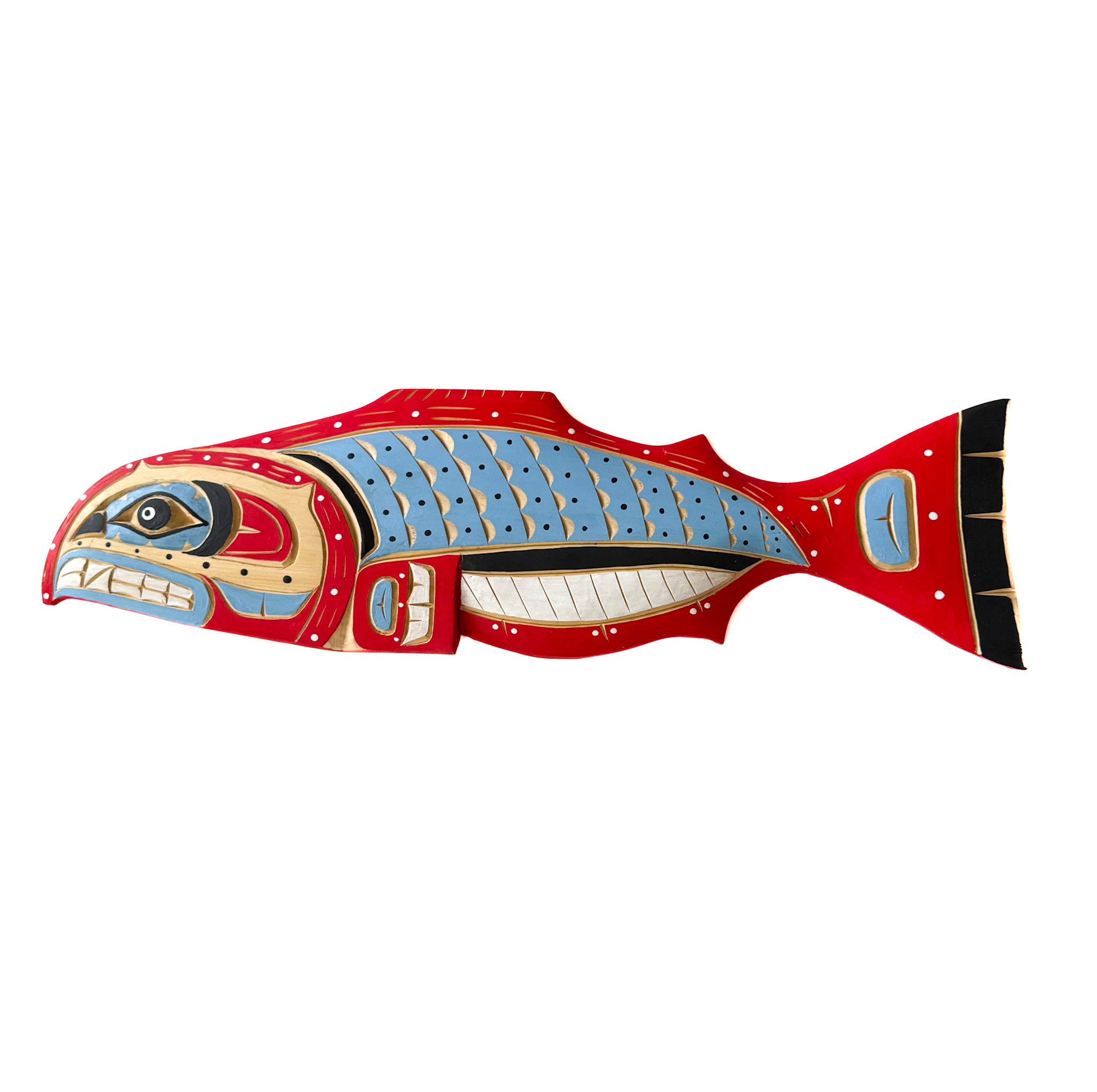 27" Yellow Cedar Salmon Plaque