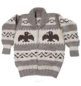 Cowichan Sweater Raven Design  M/L