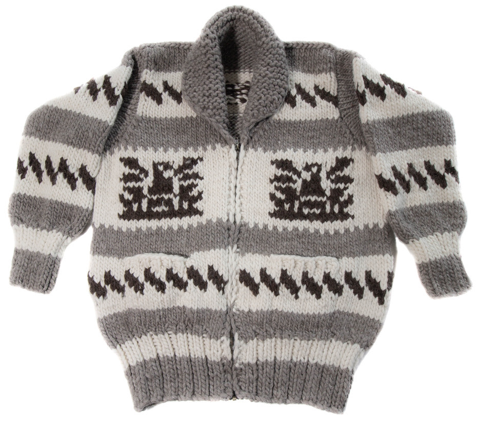 Cowichan Sweater Thunderbird L