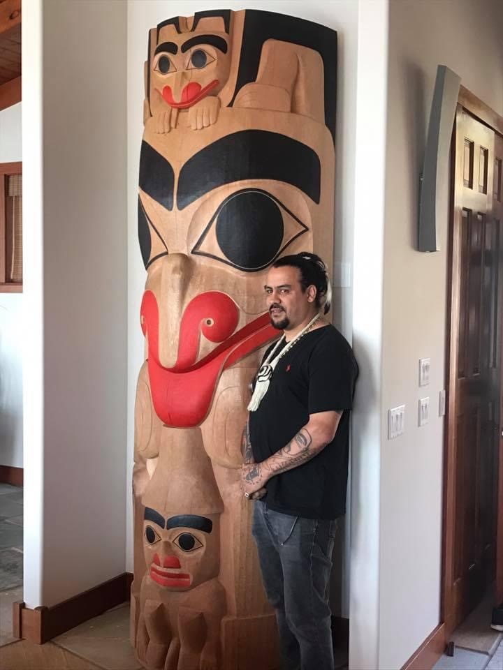 Custom Haida Totem Poles by Corey Bulpitt