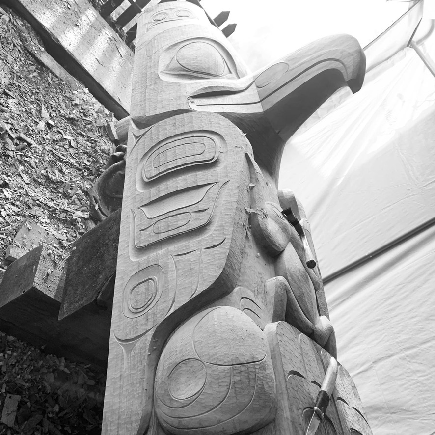 Custom Haida Totem Poles by Corey Bulpitt