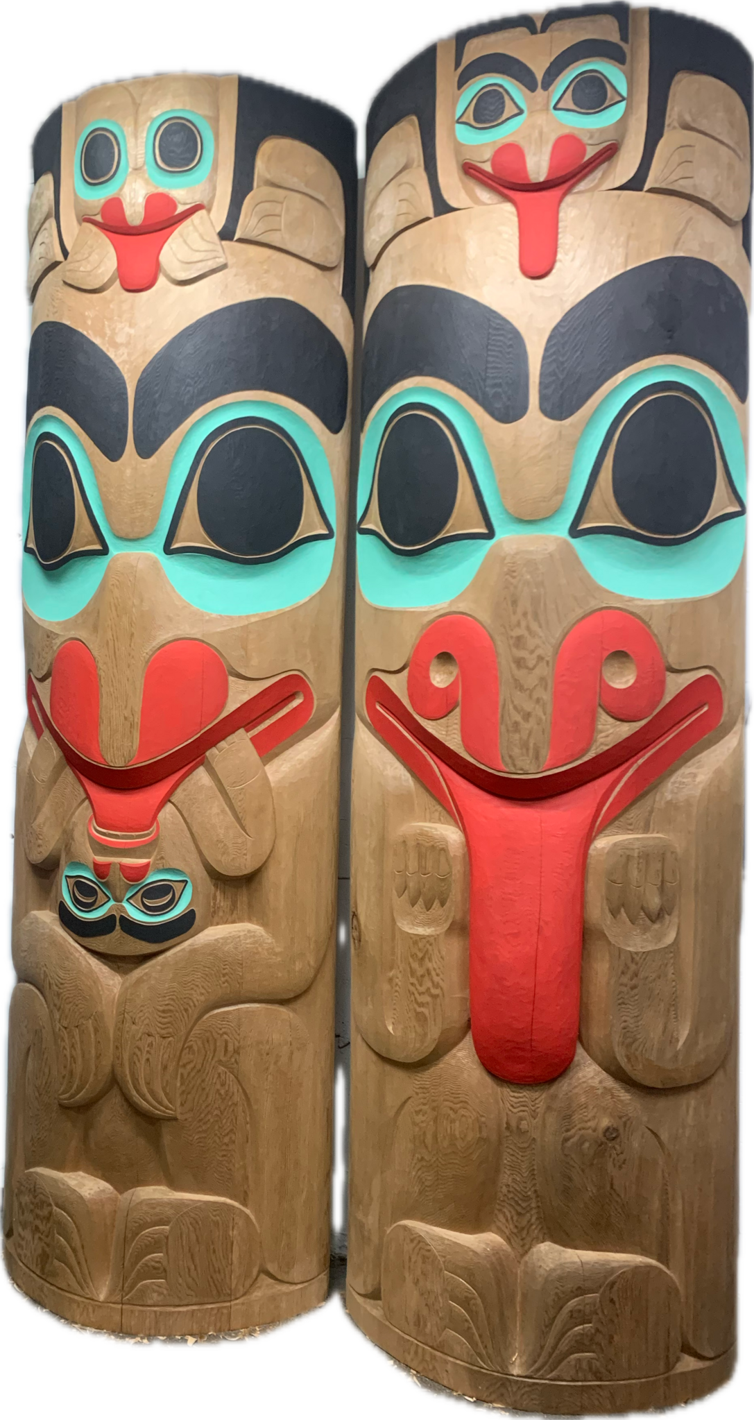 Custom Haida Totem Poles by Corey Bulpitt