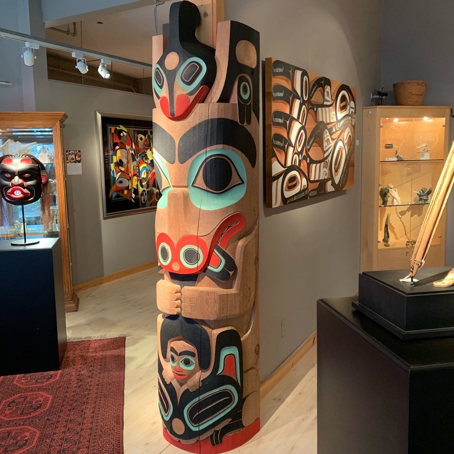 Custom Haida Totem Poles by Corey Bulpitt