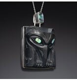 Haida Argillite Raven Pendant
