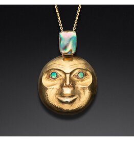 22 kt Haida Moon Pendant