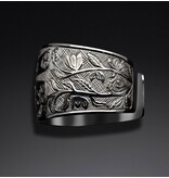 1 1/4" Silver Dragonfly Bracelet