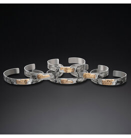 3/8” Silver Gold Bracelets by Liam Baker