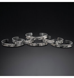 Custom 3/8" Silver Bracelets by Liam  Baker