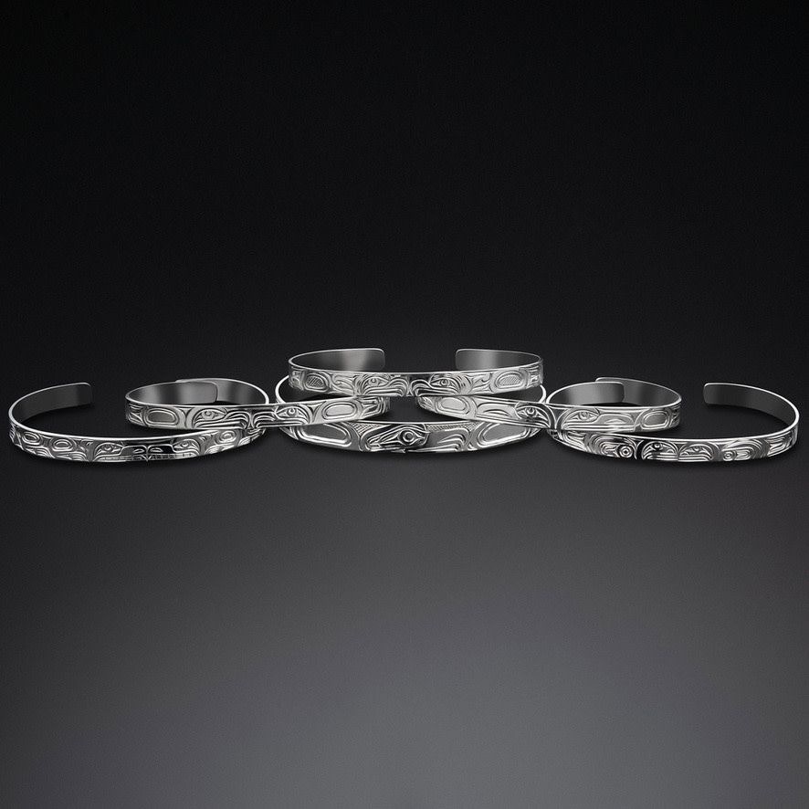 1/4" Silver Bracelets by Liam Baker
