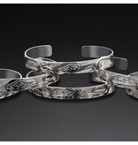 3/8" Silver Bracelets by Liam  Baker