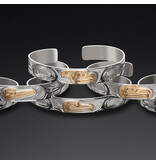 3/8” Silver Gold Bracelets by Liam Baker