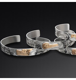 3/8” Silver Gold Bracelets by Liam Baker