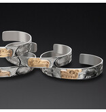 3/8” Silver Gold Bracelets by Liam Baker