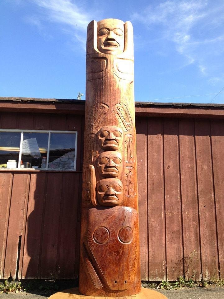 Custom Haida Totem Poles by Corey Bulpitt