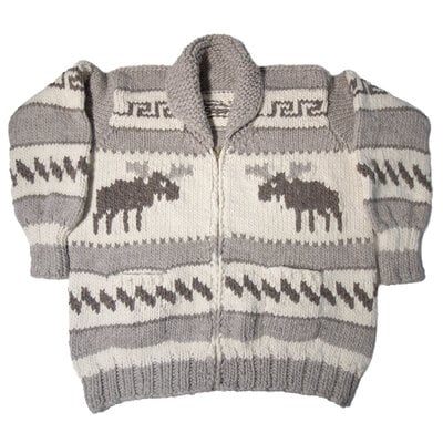 Cowichan Sweater Moose design XXL / XXXL