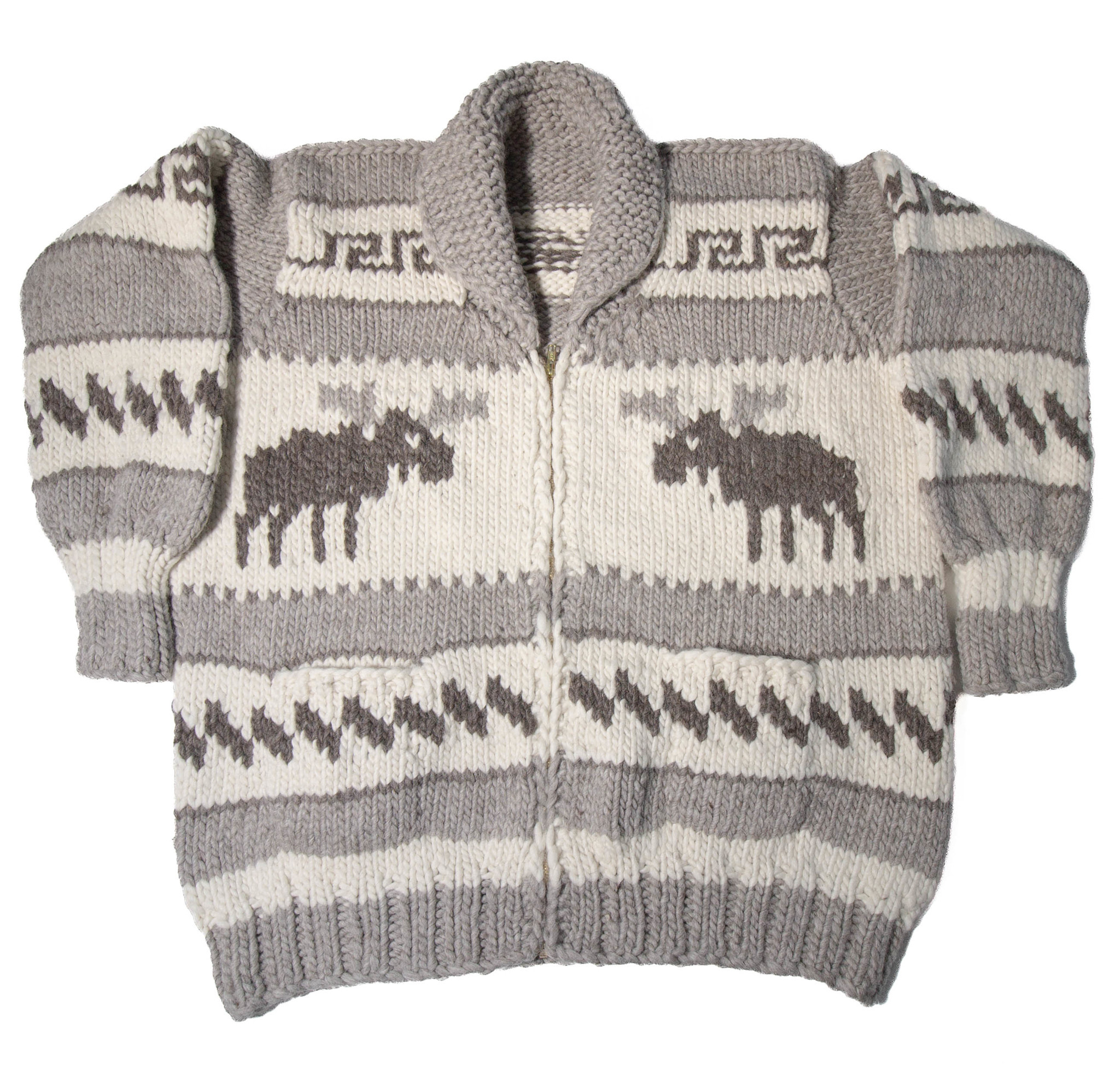 Cowichan Sweater Moose design XXL / XXXL