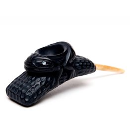 CUSTOM ORDER  Lionel Samuels Haida Argillite Frog Pipe