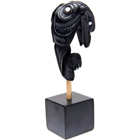 SOLD  Lionel Samuels Haida Argillite Raven Pipe