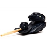 Haida Argillite Raven Tobacco Pipe by Lionel Samuels