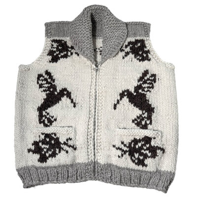 Hummingbird Butterfly Cowichans Vest Med.