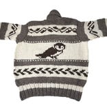 Cowichan Sweater Owl Design XXL
