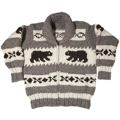 Cowichan Bear Sweater Large