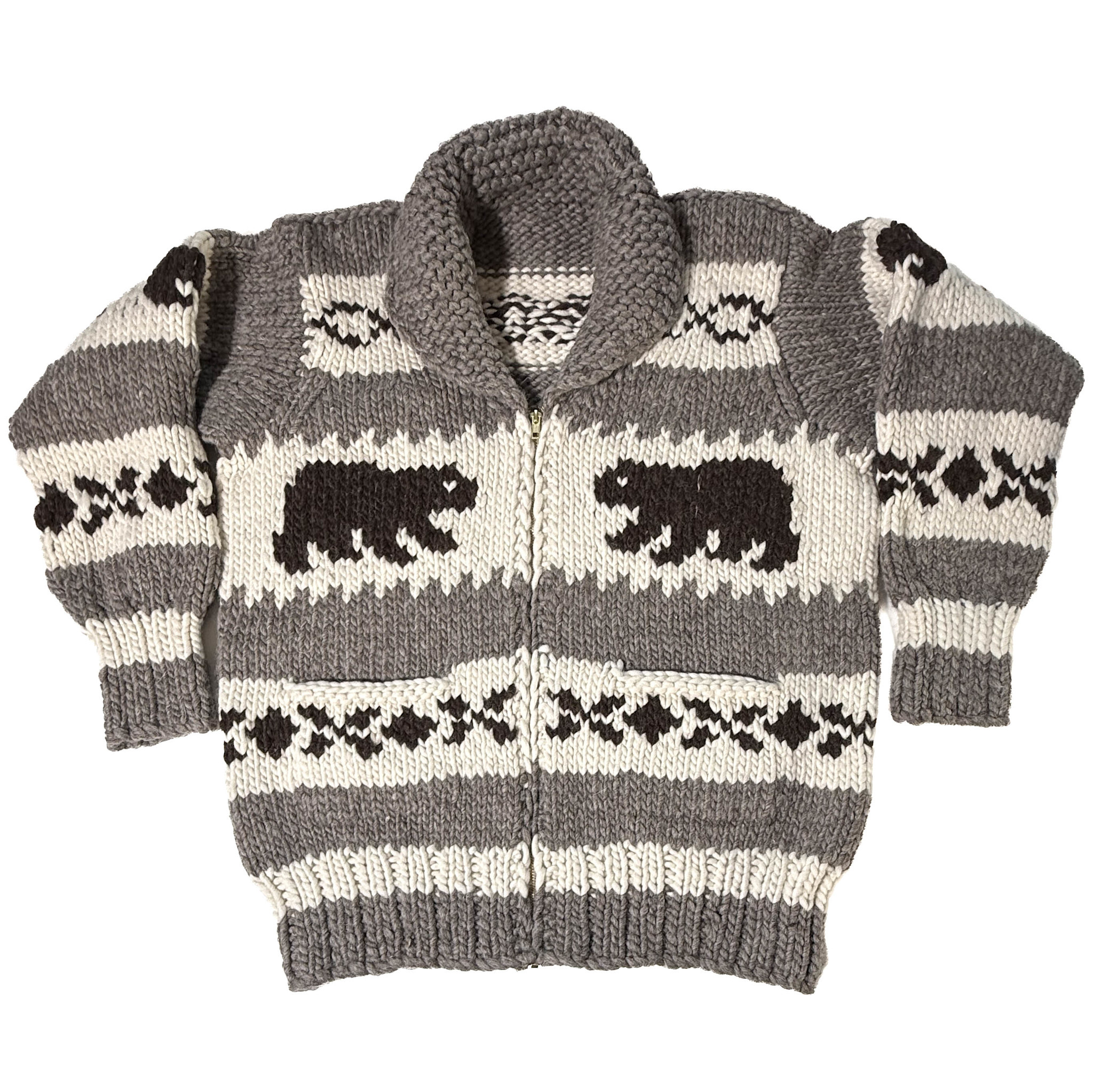Cowichan Bear Sweater Large