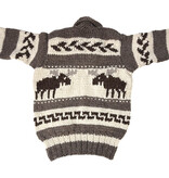 Cowichan Sweater Moose Design M / L