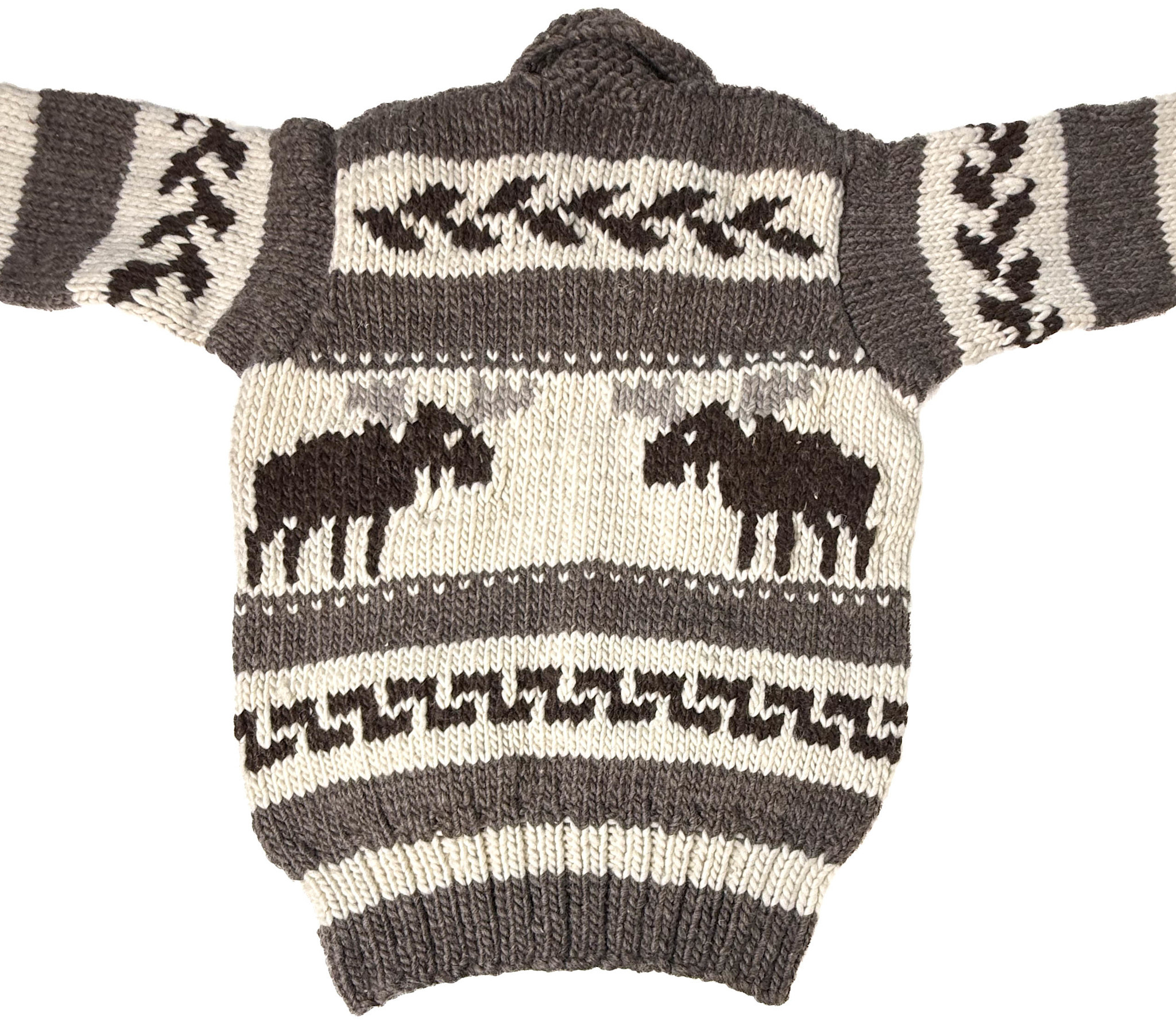 Cowichan Sweater Moose Design M / L