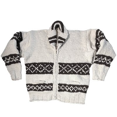 Marilyn Monroe Style Cowichan Sweater L