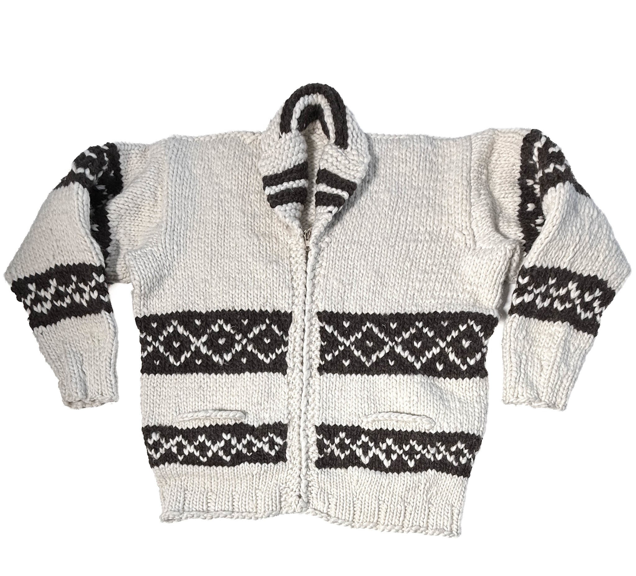 Marilyn Monroe Style Cowichan Sweater L