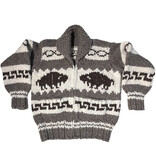 Cowichan Sweater size Med. Buffalo design