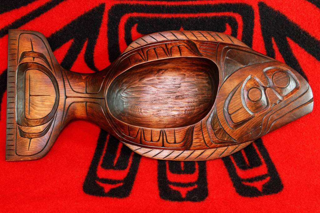 CUSTOM ORDER  Stained Halibut Bowl