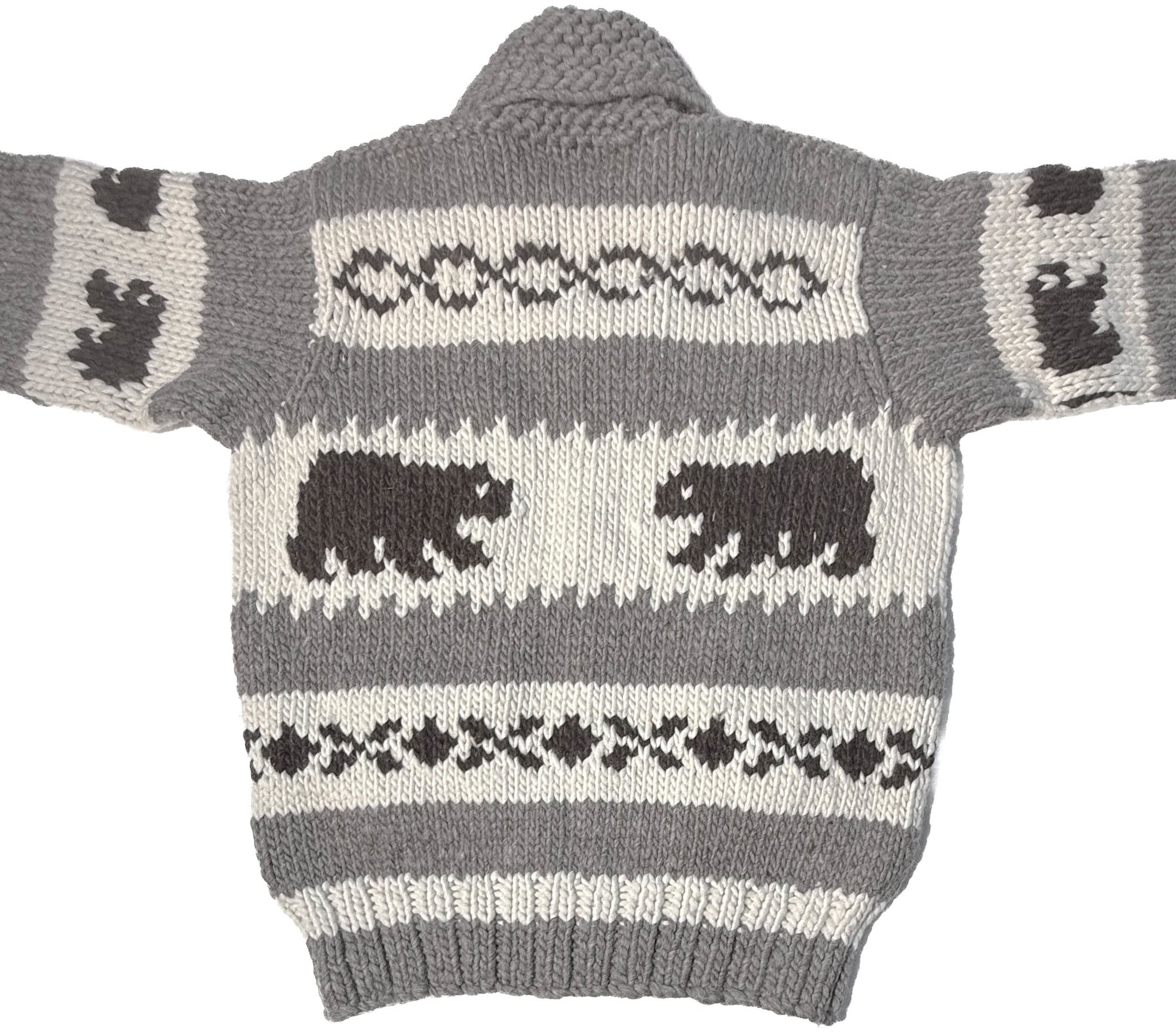 M/L Cowichan Sweater Bear Design