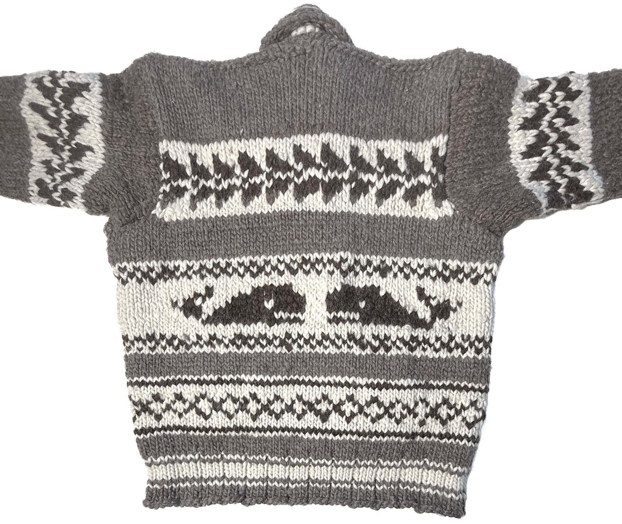 Cowichan Sweater M/L Killer Whale Design
