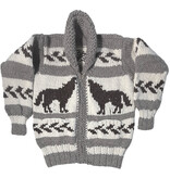 Cowichan Sweater M/L Wolf Design