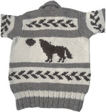 Cowichan Sweater M/L Wolf Design