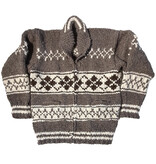 Large Geometric Cowichan Sweater