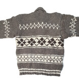 Large Geometric Cowichan Sweater