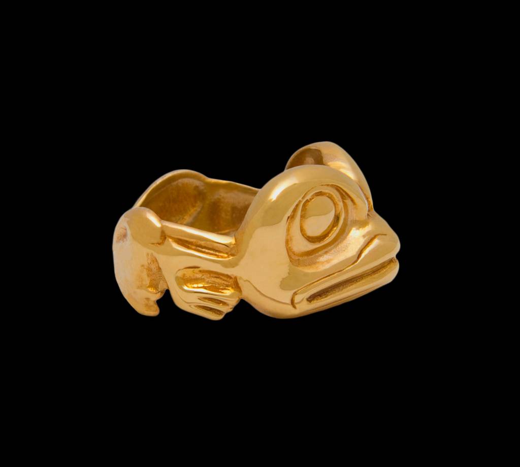 Casted 14 Kt Gold Frog Ring by Richie Baker s6