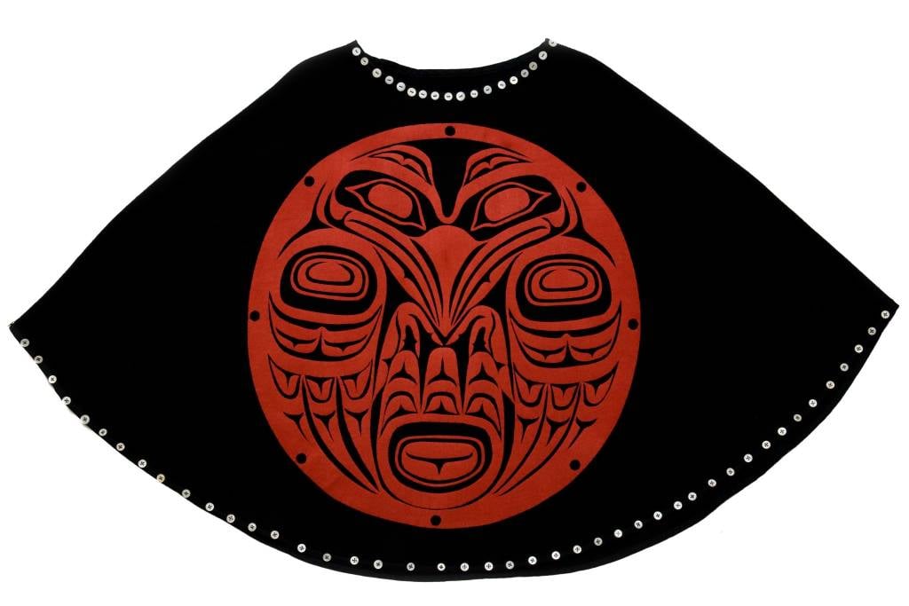 Raven Cape by Leona Edinshaw (Haida).