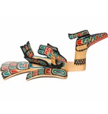 SOLD  Hand Carved Loon Bowl Set