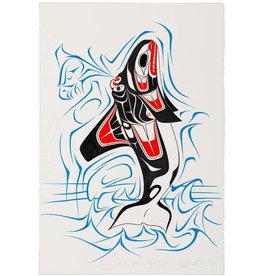 SOLD  Original Painting 'Orca' by Richard Shorty