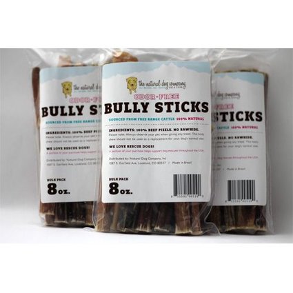 NATURAL DOG COMPANY Odor Free Bully 8 OZ Pack